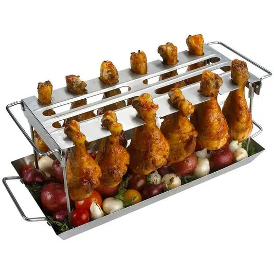 Anti-Flare-Up Grilled Chicken Wings WingRack